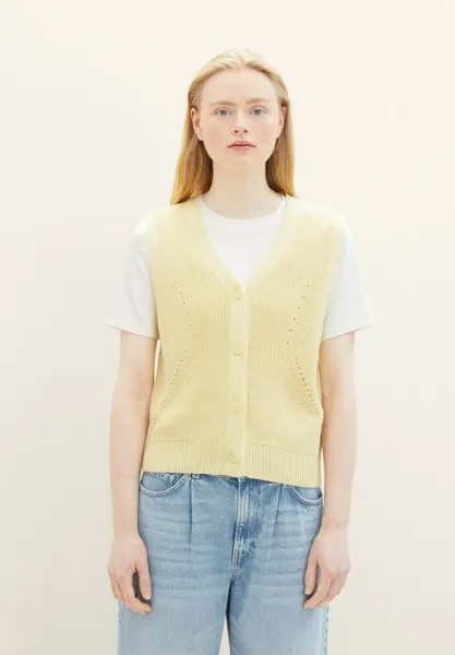 Кардиган TOM TAILOR DENIM, цвет light yellow