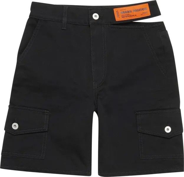 Шорты Heron Preston Open Side Belt Cargo Shorts 'Black', черный