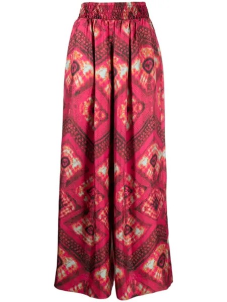 Ulla Johnson широкие брюки Clemence, розовый