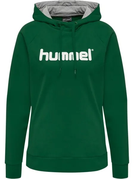 Толстовка Hummel Baumwoll Hoodie Hmlgo Cotton Logo Hoodie Woman, цвет EVERGREEN