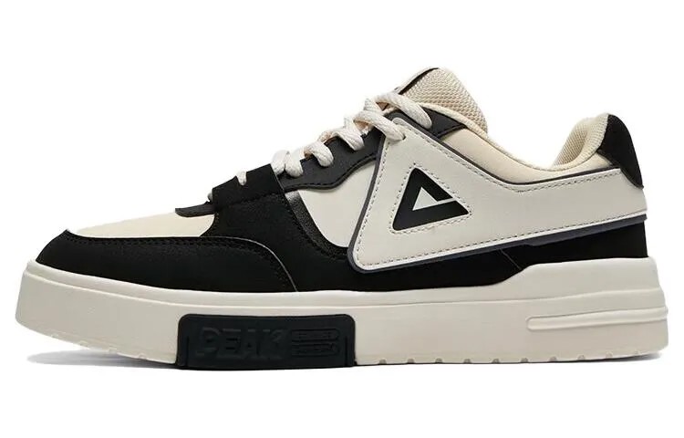 Кроссовки PEAK Skateboarding Shoes Women's Low-top Black/m, бежевый/черный