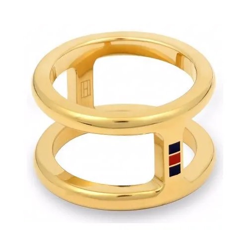 Кольцо Tommy Hilfiger золотистого цвета, размер 17