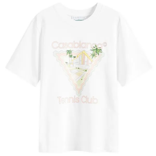 Футболка Casablanca Tennis Club Icon T-Shirt, белый