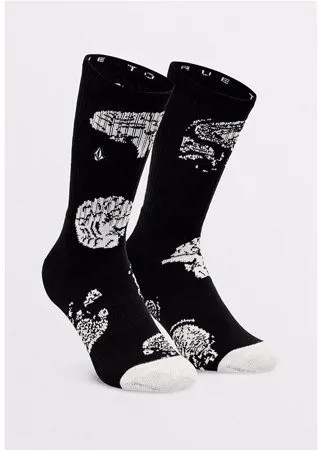 Носки VOLCOM Vibes Socks Black On Black 2021