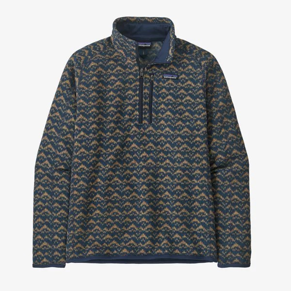 Мужской свитер Better из флиса с молнией 1/4 Patagonia, цвет Mountain Peak: New Navy