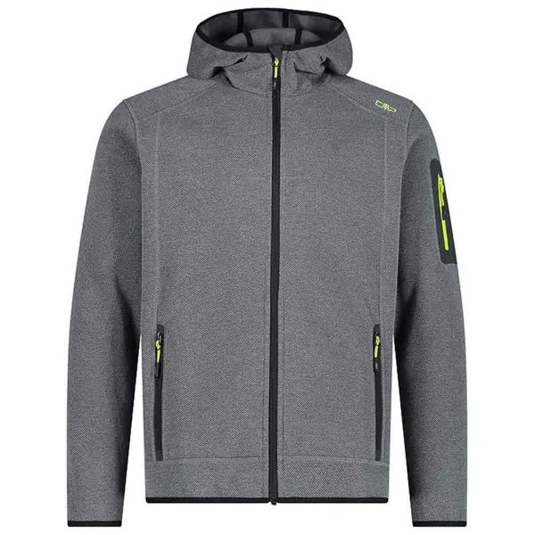 Куртка CMP 3H60847N Hooded Fleece, серый