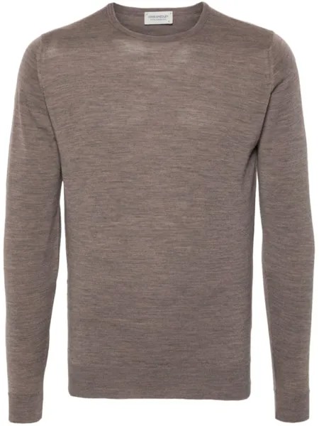 John Smedley свитер Lundy, коричневый