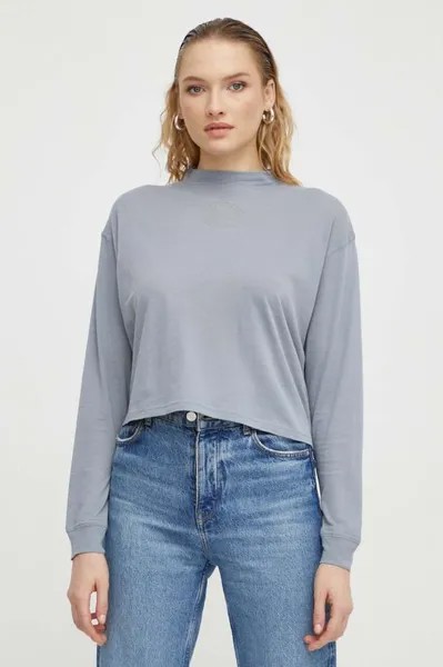 Хлопковая рубашка с длинными рукавами G-Star G-Star Raw, серый