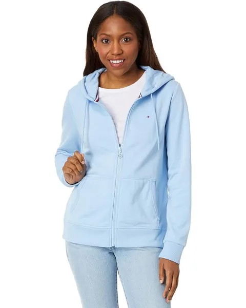 Худи Tommy Hilfiger Flag Zip, цвет Breeze