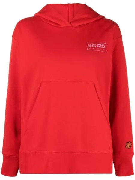 Kenzo худи с логотипом, красный