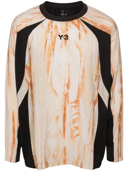 Y-3 футболка с длинными рукавами, черный