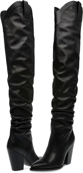 Сапоги Landy Steve Madden, черная кожа