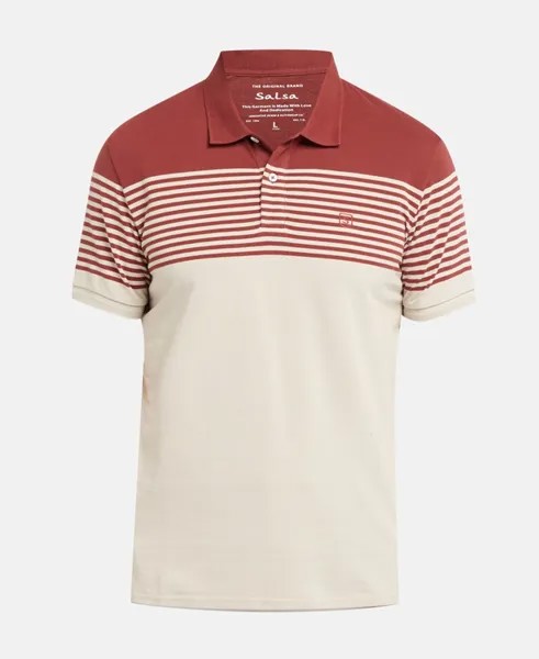 Рубашка поло Salsa Jeans, бордовый