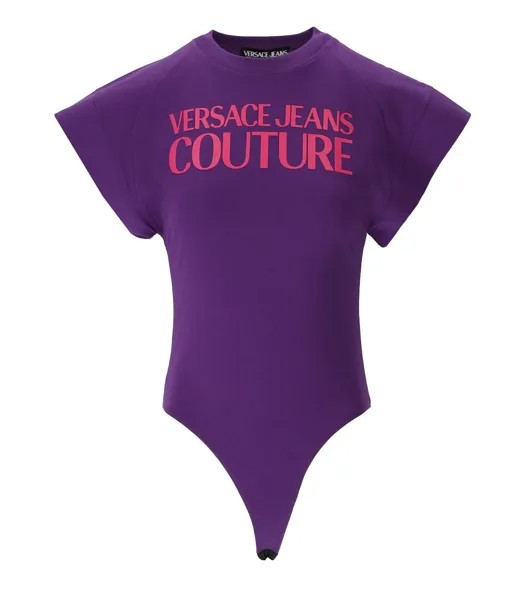 Versace Jeans Couture Пурпурная фуксия Bodysuit Футболка женщина