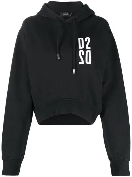 Dsquared2 укороченное худи с логотипом