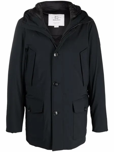 Woolrich утепленная парка, черный