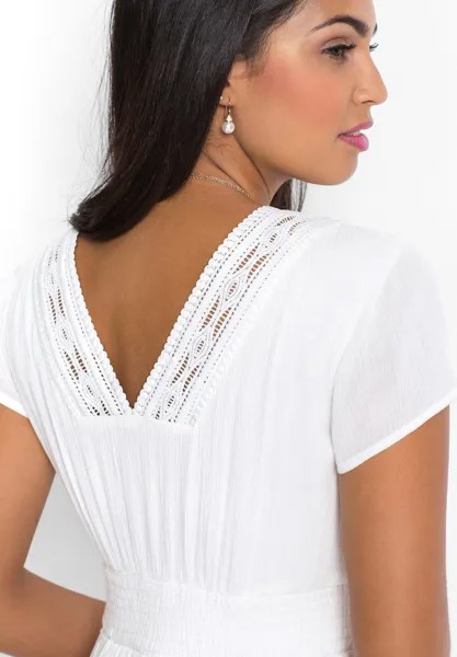 Длинное платье Sommer Traumhaftes Sommer bonprix, weiß