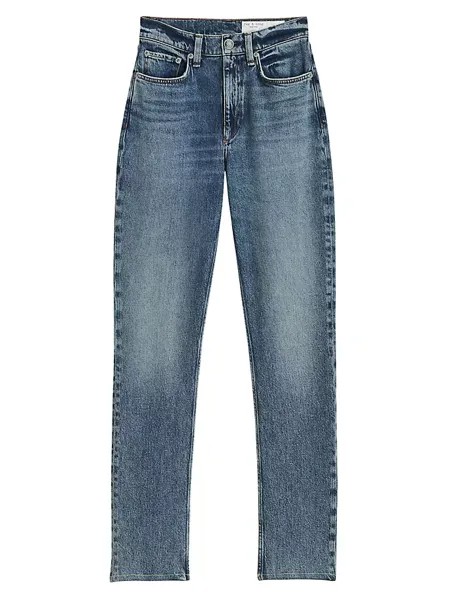 Полноразмерные джинсы скинни Wren с высокой посадкой Rag & Bone, цвет dominique