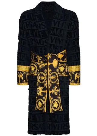 Versace I Love Baroque belted-waist robe