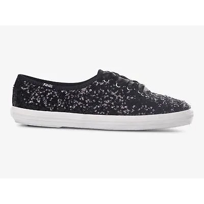 Keds Women Champion Sequins Celebration Sneaker Black 8.5 M Fashion Sneakers