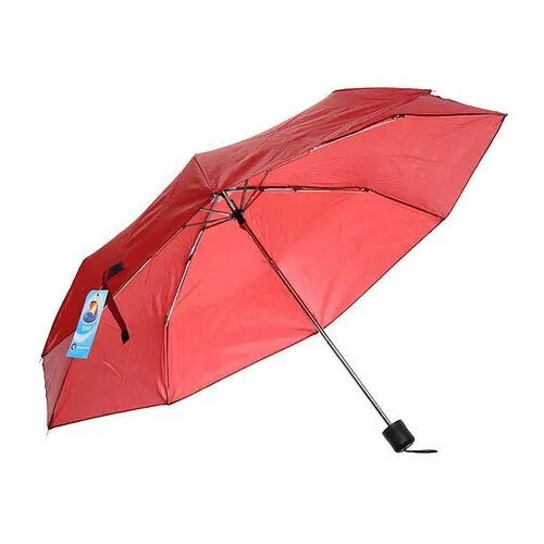 Зонт женский механический «Ультрамарин», цвет бордовый, 8 спиц, d-97см, длина в слож. виде 24см