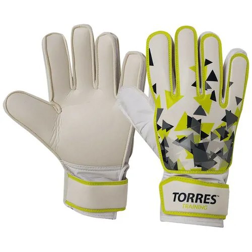 Перчатки вратарские Torres Training р.11 бело-зелено-серый