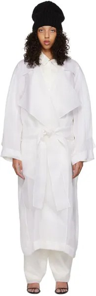 Off-White Тренч Lau The Row
