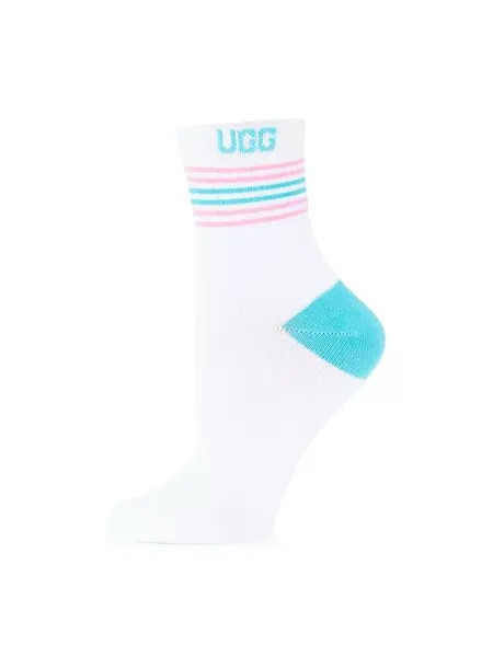 Носки Teslin в полоску из хлопковой смеси четверти Ugg, цвет pride logo
