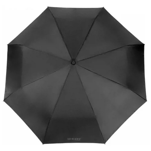 Зонт-крюк автоматический Isotoner X-tra Solide Noir.uni, суперпрочный 3 сложения, Черный