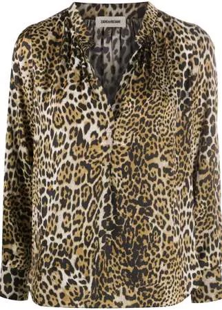 Zadig&Voltaire блузка Tink с леопардовым принтом