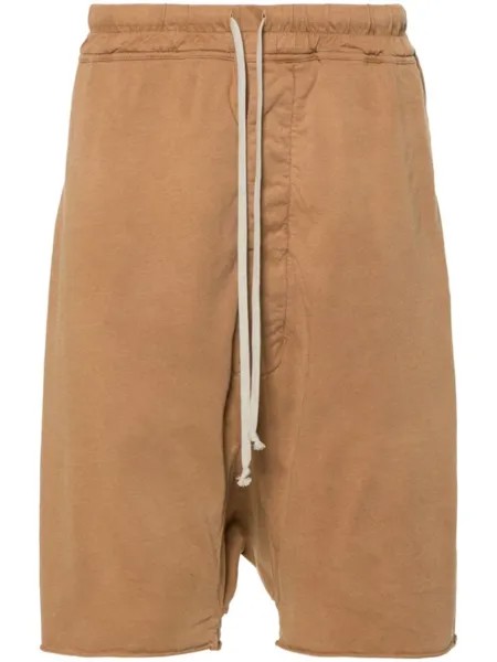 Rick Owens DRKSHDW шорты Drawstring Pods, коричневый