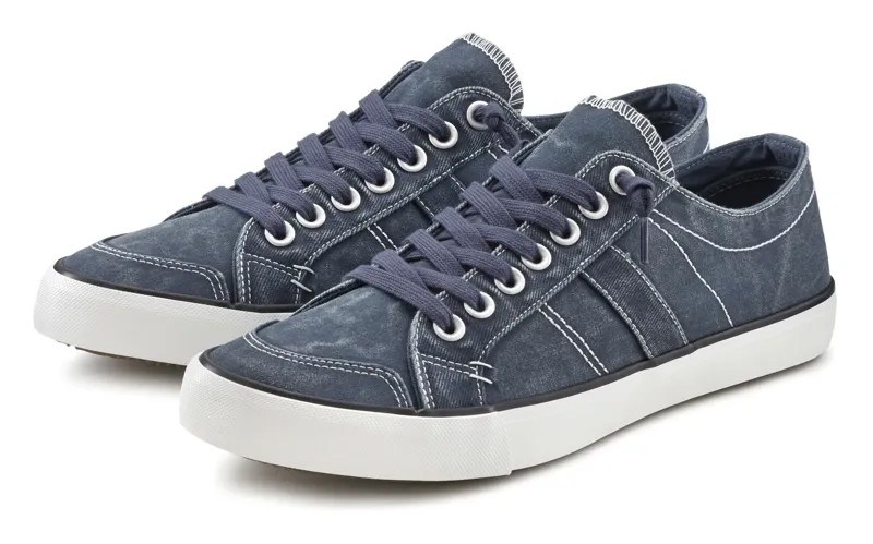 Кроссовки AUTHENTIC LE JOGGER из высококачественной парусины, полуботинки, повседневная обувь, тапочки VEGAN, синий