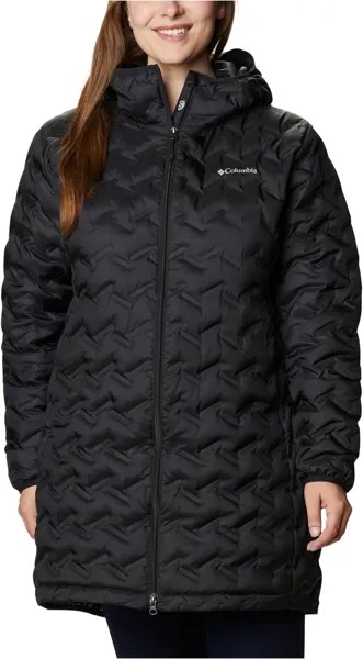 Длинный пуховик Delta Ridge больших размеров Columbia, черный