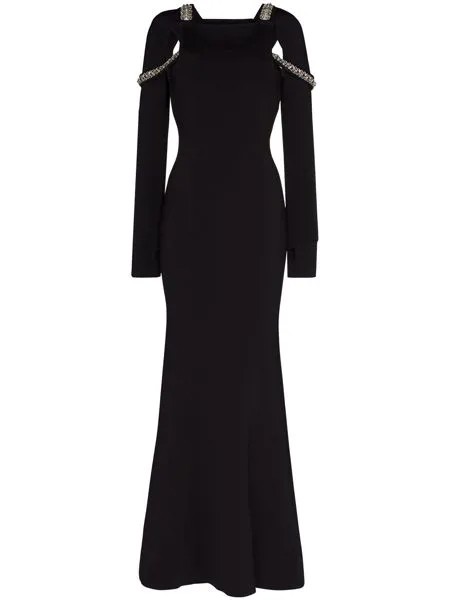 Givenchy вечернее платье с цепочкой