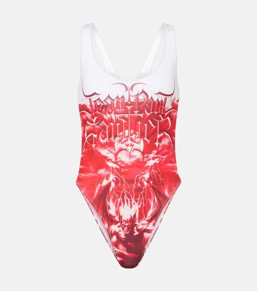 Купальник Diablo с принтом Jean Paul Gaultier, мультиколор