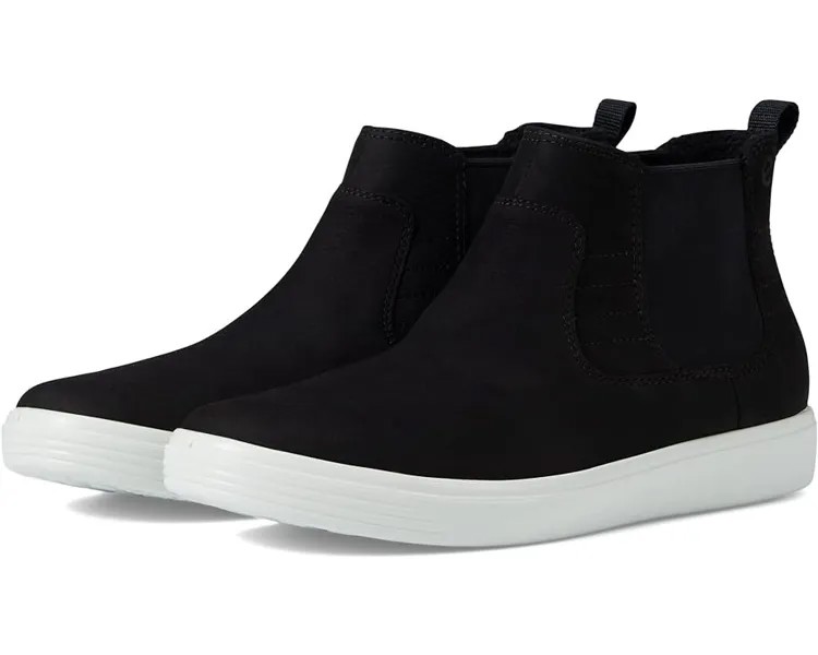 Кроссовки ECCO Soft Classic Chelsea Sneaker, цвет Black Nubuck