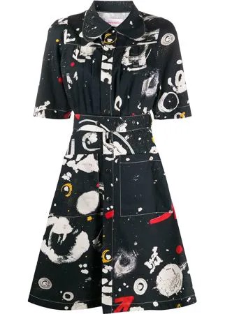 Charles Jeffrey Loverboy платье-рубашка с принтом