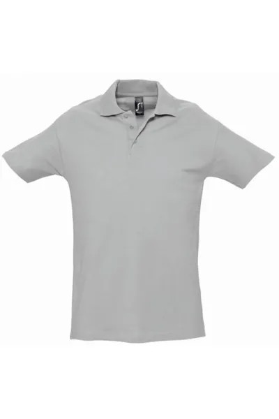 Рубашка-поло из тяжелого материала с короткими рукавами Spring II SOL'S, серый