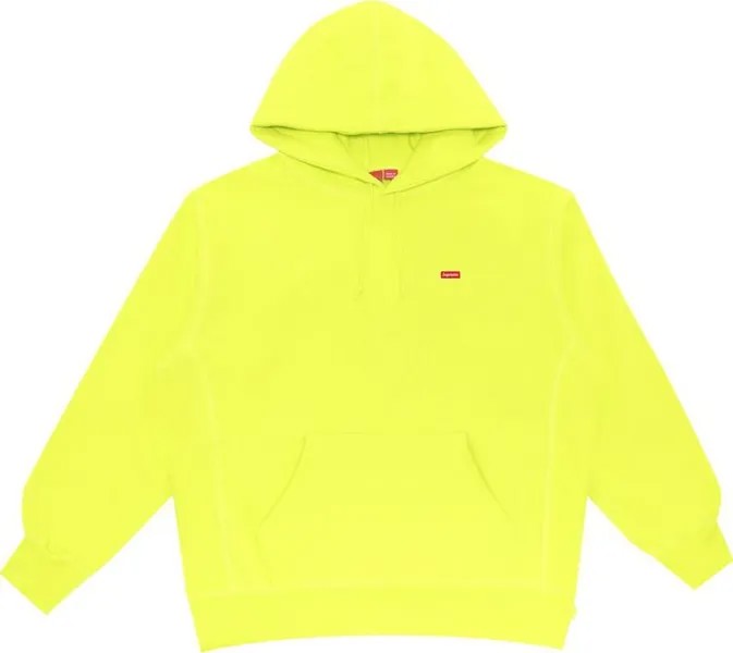 Толстовка Supreme Small Box Hooded Sweatshirt 'Bright Yellow', желтый