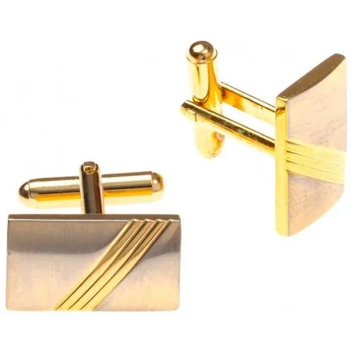 Запонки из бижутерного сплава с ювелирным стеклом WowMan Accessories WMA0149GS