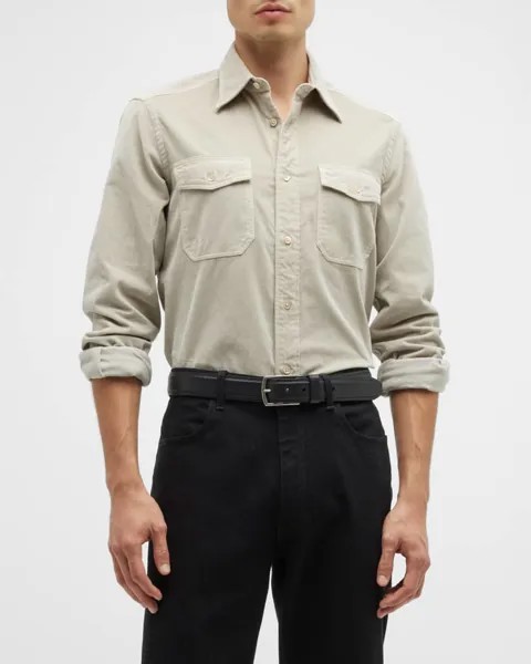 Мужская спортивная рубашка Pincord с двумя карманами Boglioli