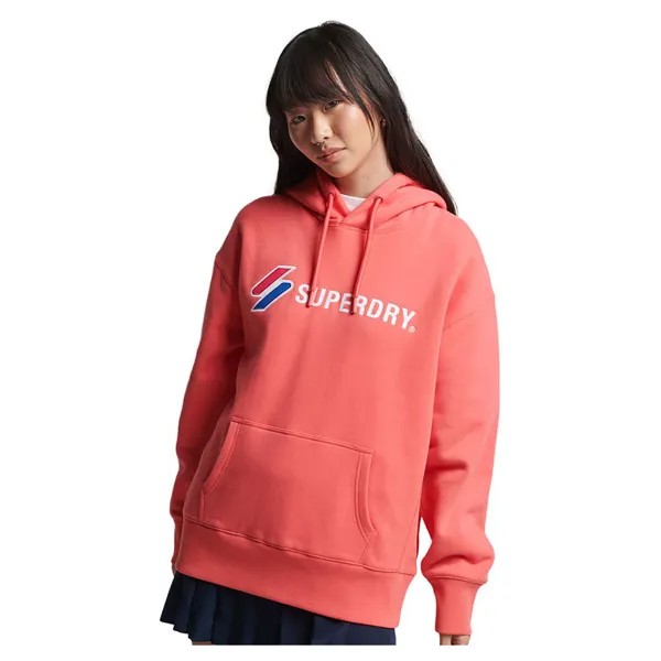 Худи Superdry Code Sl Applique Os, оранжевый