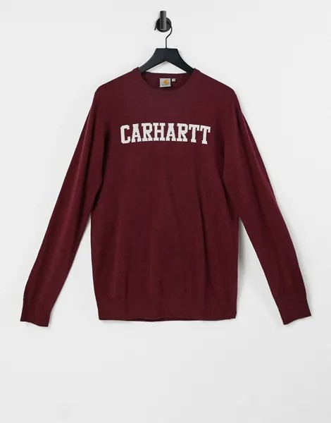 Джемпер с добавлением овечьей шерсти Carhartt WIP College-Красный
