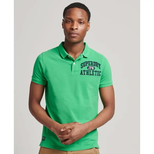Поло Superdry Vintage Superstate, зеленый