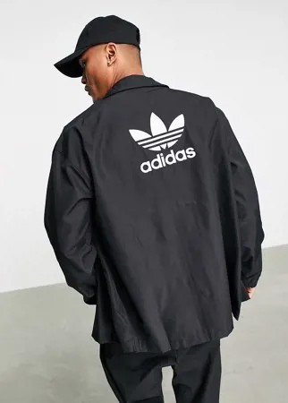 Черная спортивная куртка adidas Originals adicolor-Черный цвет