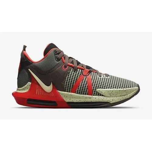 Кроссовки NIKE LeBron Witness 7, размер 9.5US, мультиколор, красный