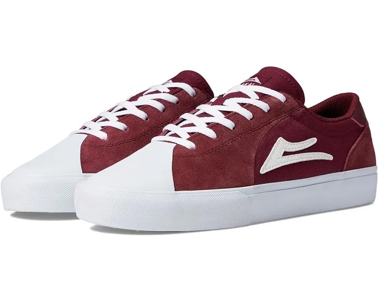 Кроссовки Lakai Flaco II, цвет Burgundy/White Suede