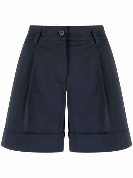 P.A.R.O.S.H. turn-up hem cotton shorts