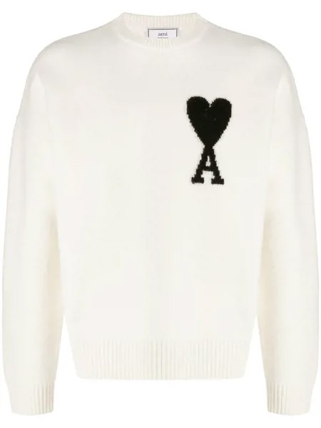 AMI Paris свитер оверсайз с логотипом