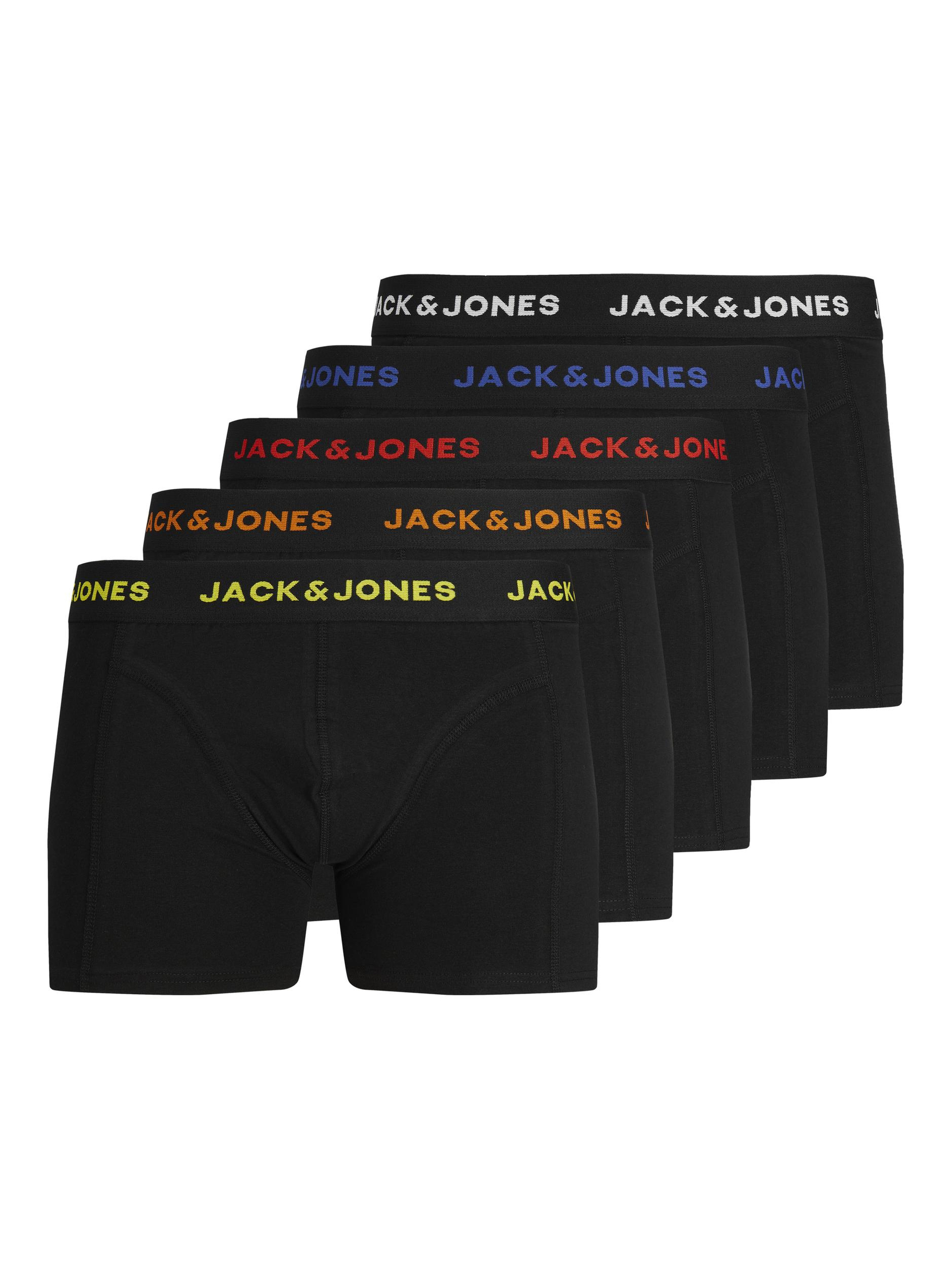 Боксеры Jack & Jones Boxershorts 5 шт, черный